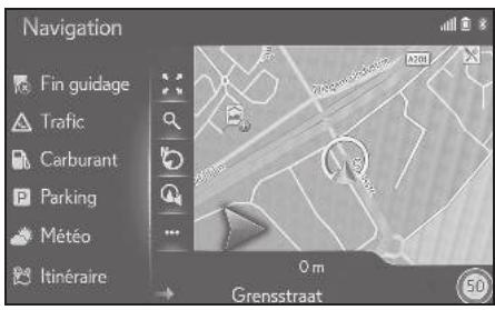 LEXUS LS XF50 - Système de navigation - Arrêt du guidage d'itinétaire - 1