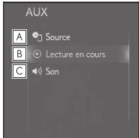 LEXUS LS XF50 - Système de navigation - Sous-menu - 1