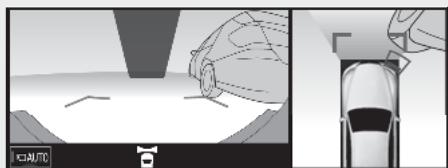 LEXUS LS XF50 - Système de navigation - Affichage de la vue panoramicique (y compris agrandissement de l'affichage), affichage de la vue de dégagement latéral et de la vue d'angle - 3