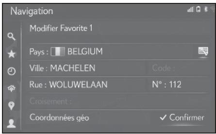 LEXUS LS XF50 - Système de navigation - Modification de l'itinéraire - 2