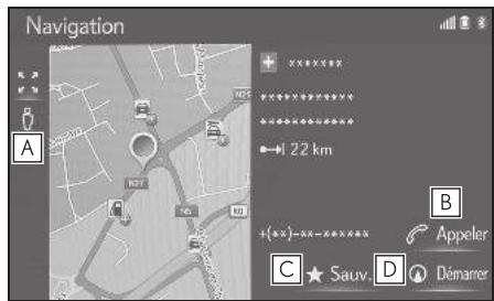 LEXUS LS XF50 - Système de navigation - Visualisation de l'écran de coordonnées - 3