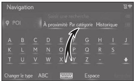 LEXUS LS XF50 - Système de navigation - Recherche par catégorie - 1