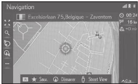 LEXUS LS XF50 - Système de navigation - Déplacement de l'écran de carte - 2