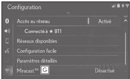 LEXUS LS XF50 - Système de navigation - Écran des paramètres Wi-Fi® - 2