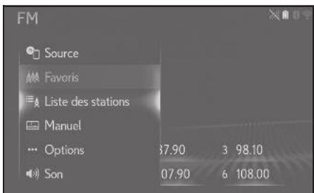 LEXUS LS XF50 - Système de navigation - Affichage du sous-menu - 2