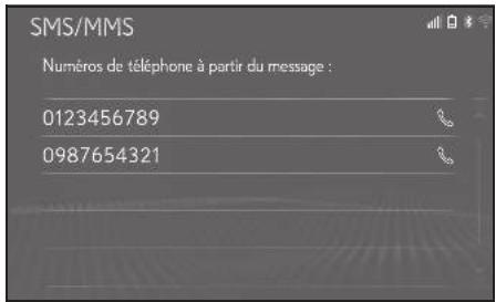LEXUS LS XF50 - Système de navigation - Appel à l'expéditeur du message - 2