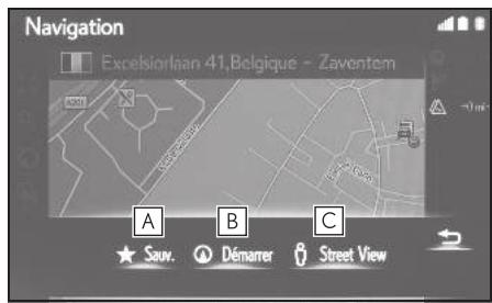 LEXUS LS XF50 - Système de navigation - Fonctionnement du défilament de carte - 2