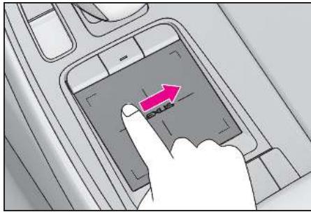 LEXUS LS XF50 - Système de navigation - Fonctionnement du pavé tactile - 1