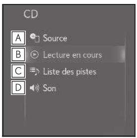 LEXUS LS XF50 - Système de navigation - Sous-menu - 1