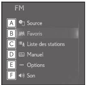 LEXUS LS XF50 - Système de navigation - Sous-menu - 2