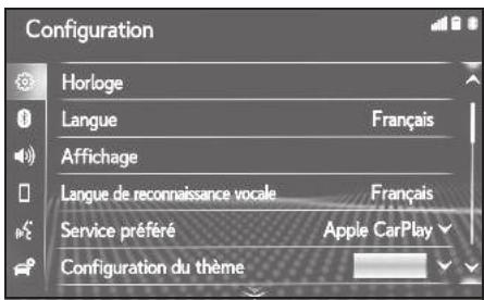 LEXUS LS XF50 - Système de navigation - Affichage de l'écran des paramètres généraux - 3