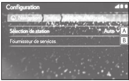 LEXUS LS XF50 - Système de navigation - Paramètres de réception des messages de circulation via TMC - 1