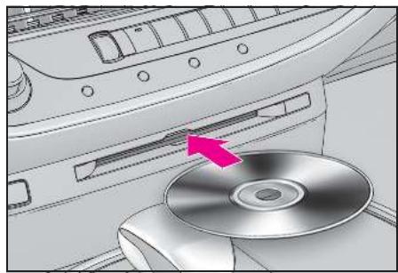 LEXUS LS XF50 - Système de navigation - Insertion d'un disque - 1
