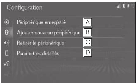 LEXUS LS XF50 - Système de navigation - Écran de configuration Bluetooth® - 1