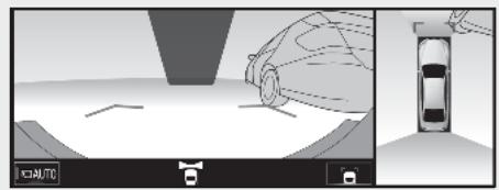 LEXUS LS XF50 - Système de navigation - Affichage de la vue panoramicique (y compris agrandissement de l'affichage), affichage de la vue de dégagement latéral et de la vue d'angle - 1