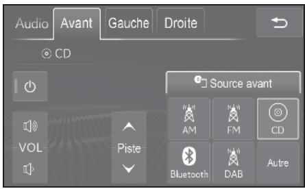 LEXUS LS XF50 - Système de navigation - Selection d'une source audio - 2