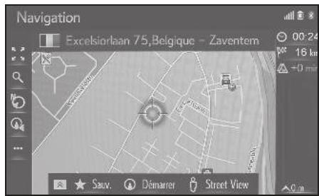 LEXUS LS XF50 - Système de navigation - Fonctionnement du défilament de carte - 1