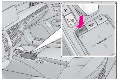 LEXUS LS XF50 - Système de navigation - Affichage de I'ecran de carte - 1