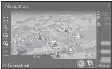 LEXUS LS XF50 - Système de navigation - Écran de messages de circulation - 1