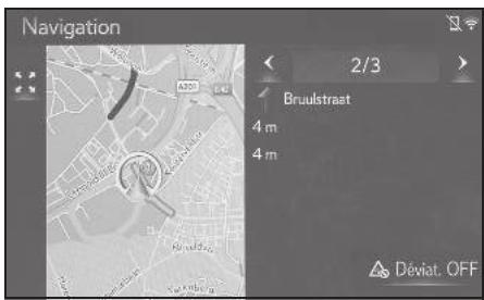 LEXUS LS XF50 - Système de navigation - Annulation du paramètre de déviation - 2