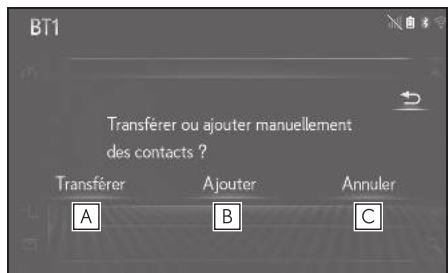 LEXUS LS XF50 - Système de navigation - Lorsque la liste des contacts est vide - 2