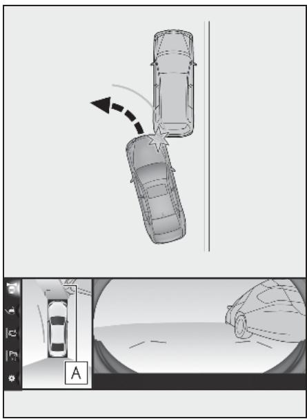 LEXUS LS XF50 - Système de navigation - Lignes de trajectorie estimée - 1
