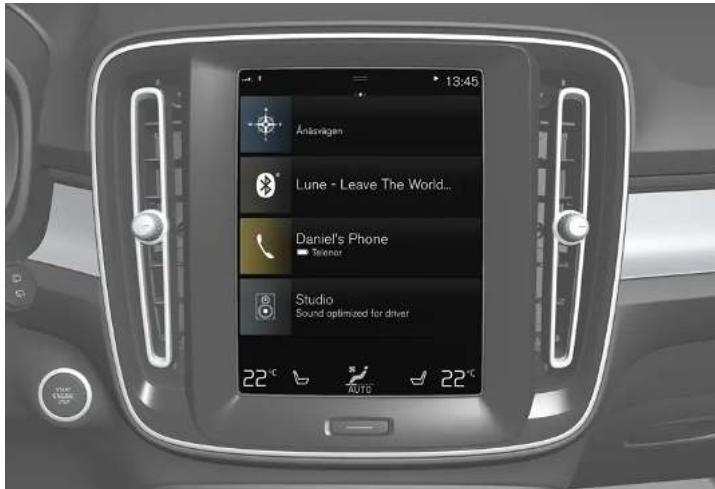 13:45 Anisvagen Lune - Leave The World... Daniel's Phone Teinerer Studio Sound optimized for driver 22 °C AUTO 22 °C