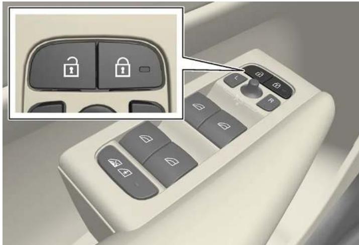 VOLVO XC40 (2024) - Indication des boutons de verrouillage - 1