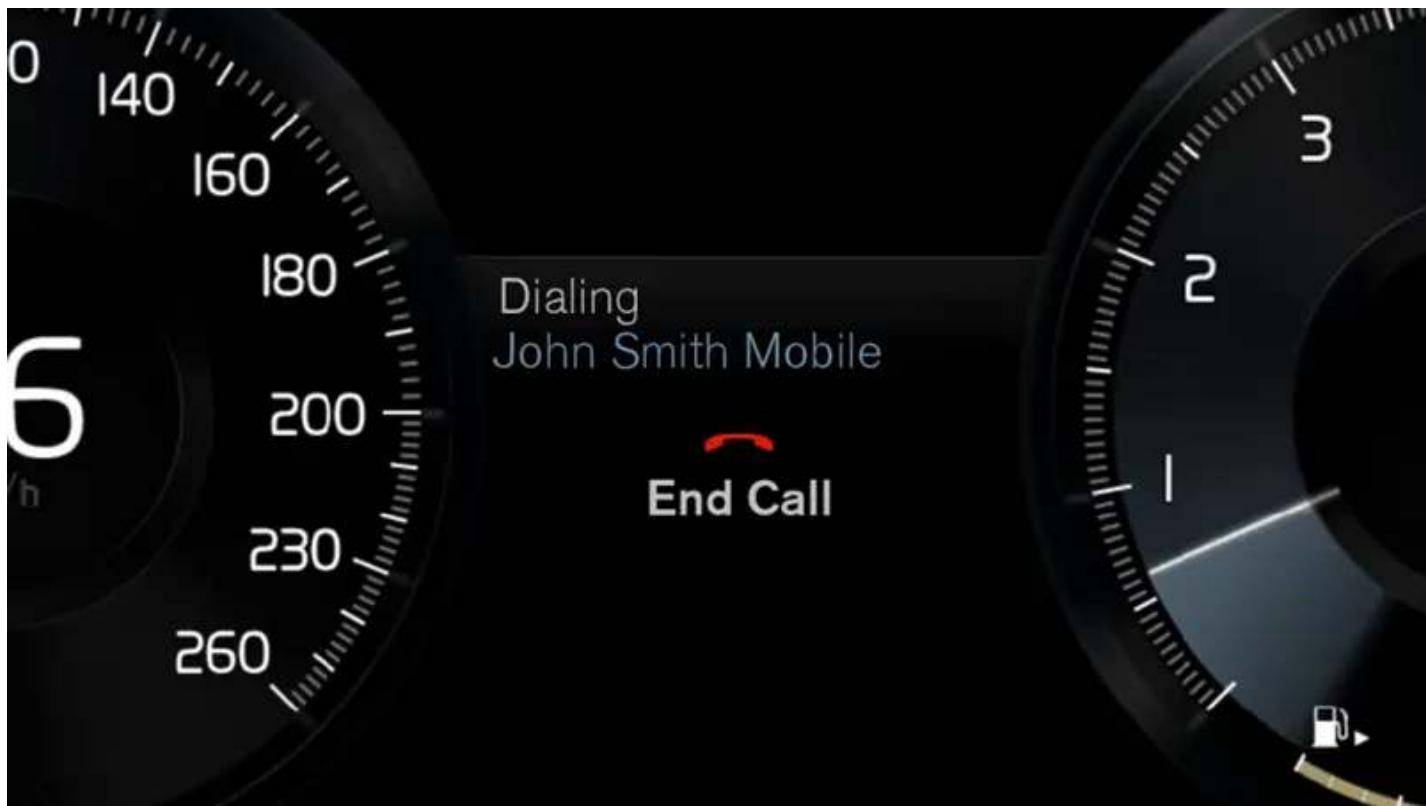 Dialing John Smith Mobile End Call