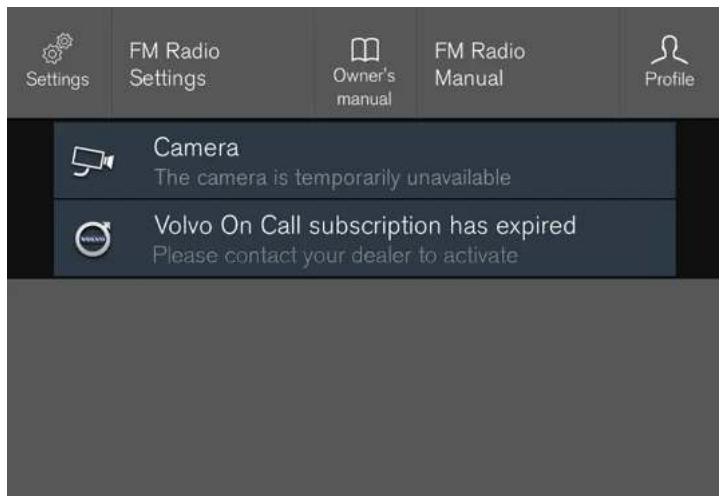 VOLVO XC40 (2024) - Messages à l'écran central - 1