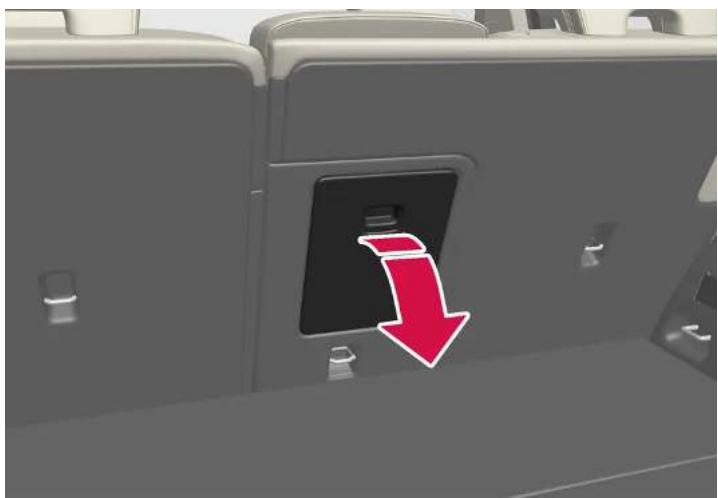 VOLVO XC40 (2024) - Trappe pour les objets longs dans la banquette arrière\* - 1