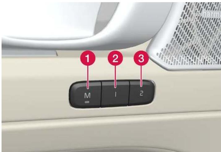 VOLVO XC40 (2024) - Utiliser un réglage mémorisé - 1