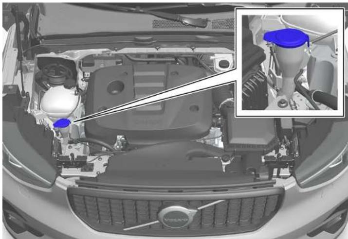 VOLVO XC40 (2024) - Faire l'appoint de liquide lave-glace - 1
