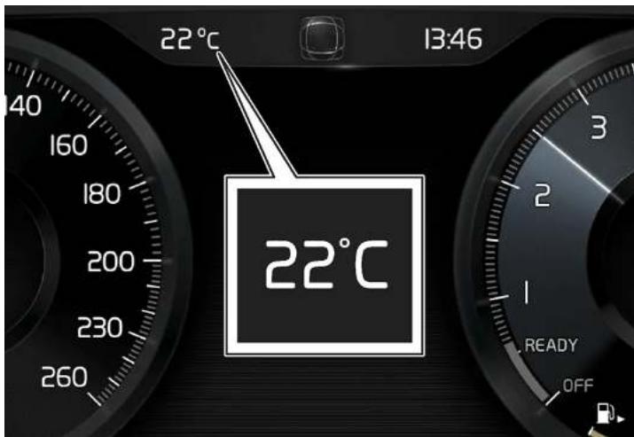VOLVO XC40 (2024) - Indicateur de température extérieure - 1