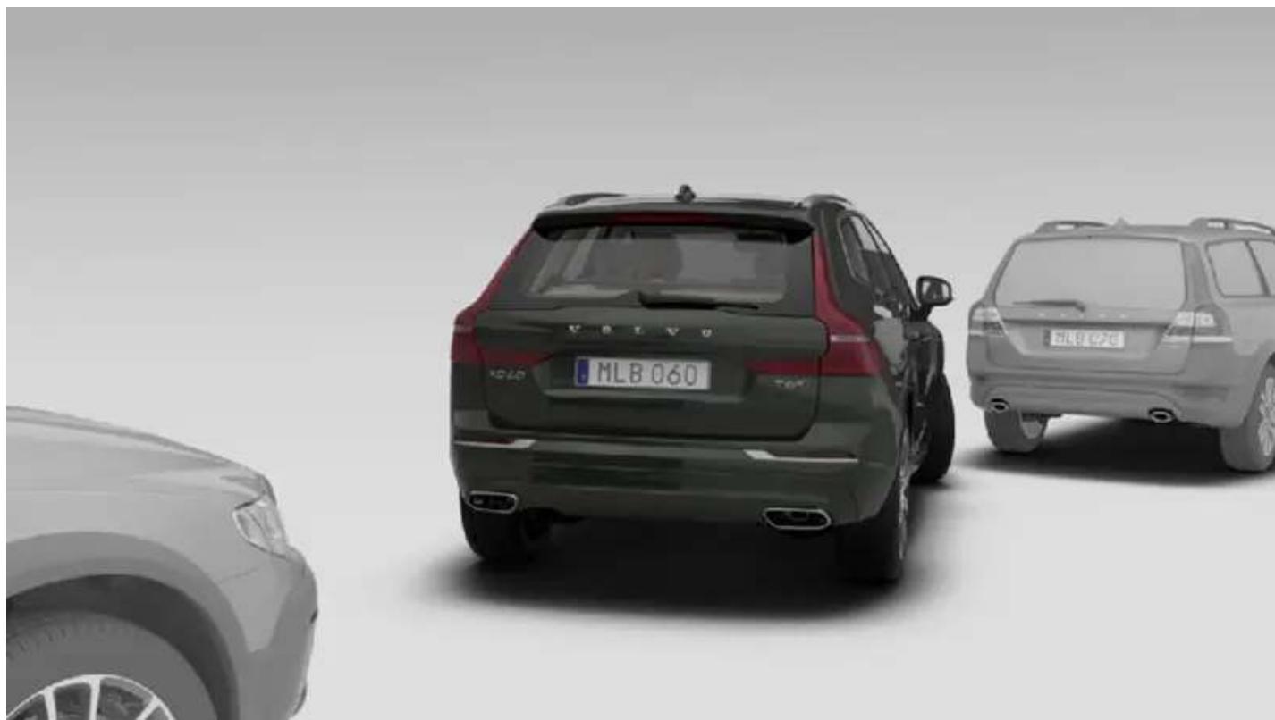 VOLVO XC40 (2024) - Quitter le stationnement en créneau à l'aide de l'aide active au stationnement\* - 1