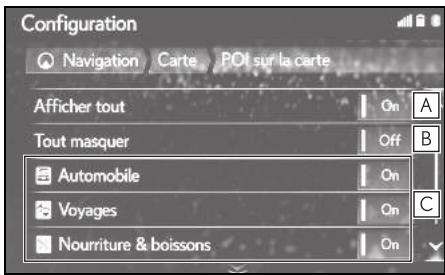 LEXUS UX ZA10 - Système de navigation - PDI sur la carte - 1