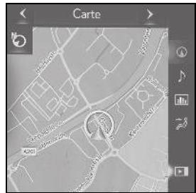 LEXUS UX ZA10 - Système de navigation - Fonctionnement de l'écran de navigation - 1