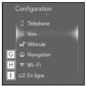 LEXUS UX ZA10 - Système de navigation - Écran "configuration - 2