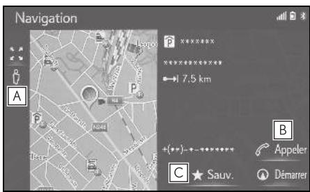 LEXUS UX ZA10 - Système de navigation - Recherche par PDI - 3