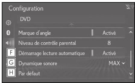 LEXUS UX ZA10 - Système de navigation - Réglages de DVD* - 2