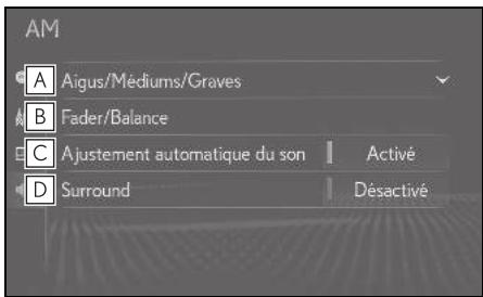 LEXUS UX ZA10 - Système de navigation - Réglages du son - 1