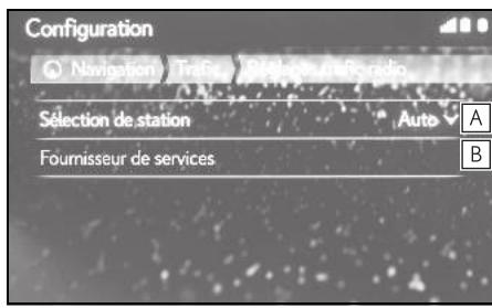 LEXUS UX ZA10 - Système de navigation - Paramétrage de la réception des messages d'informations routières via TMC - 1