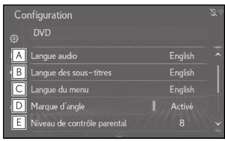 LEXUS UX ZA10 - Système de navigation - Réglages de DVD* - 1