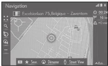 LEXUS UX ZA10 - Système de navigation - Fonctionnement du défilament de la carte - 1