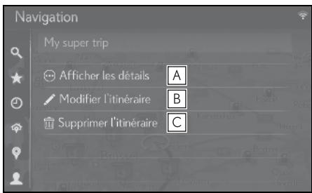 LEXUS UX ZA10 - Système de navigation - Modification des informations d'entrée - 3