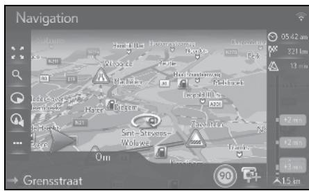 LEXUS UX ZA10 - Système de navigation - Écran des messages d'informations routières - 1