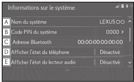 LEXUS UX ZA10 - Système de navigation - Modification des informations relatives au système - 1