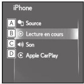 LEXUS UX ZA10 - Système de navigation - Sous-menu - 2