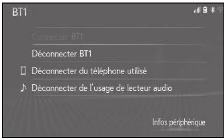 LEXUS UX ZA10 - Système de navigation - Connexion d'un appareil bluetooth® - 2