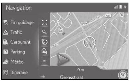 LEXUS UX ZA10 - Système de navigation - Arrêt du guidage d'itinéraire - 3